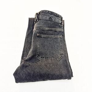 APC Rue Madame Paris Black Charcoal Wash Denim Jeans Mariner Style Size 26